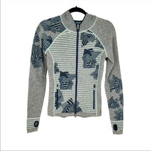 Title Nine Full Zip Hoodie Gray Size Small